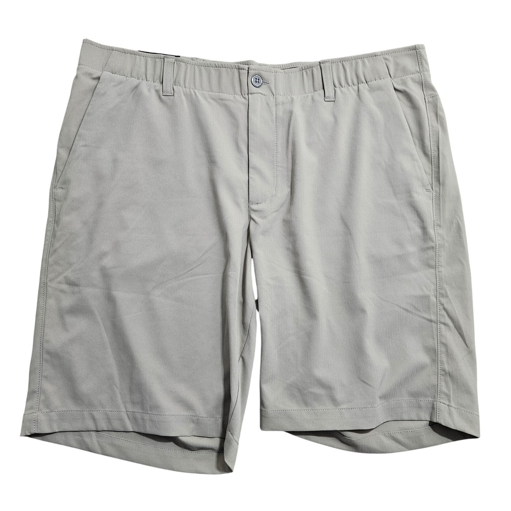 Under Armour NWT Golf Shorts Mens 40 Tan HeatGear 10" Inseam 1309547